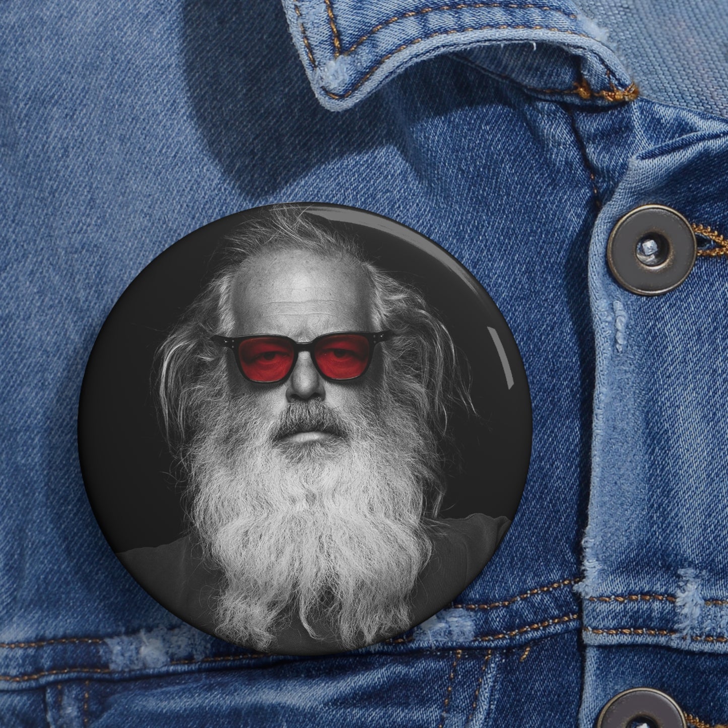 Rick Rubin - Custom Pin Button
