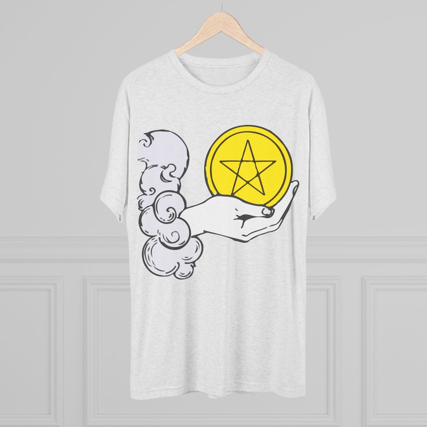 Ace of Pentacles - Unisex Tri-Blend Crew Tee