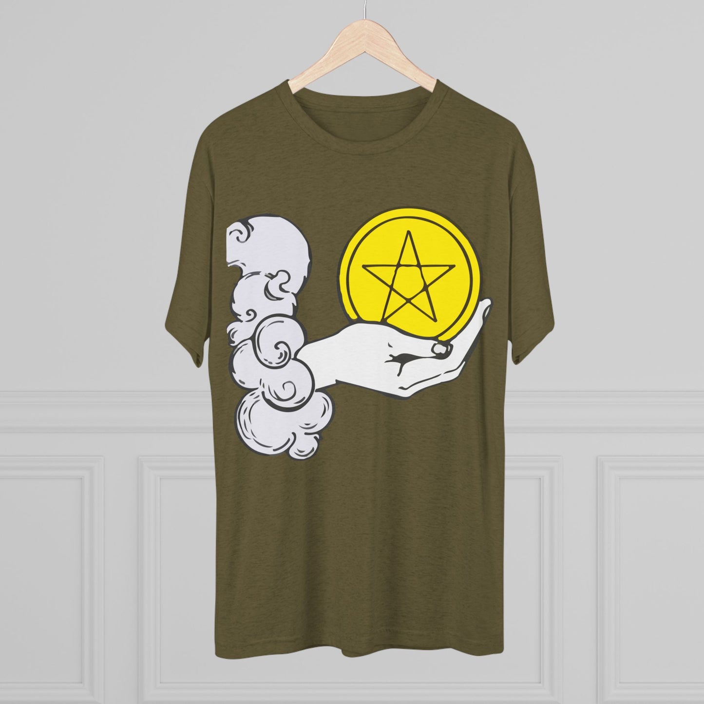 Ace of Pentacles - Unisex Tri-Blend Crew Tee
