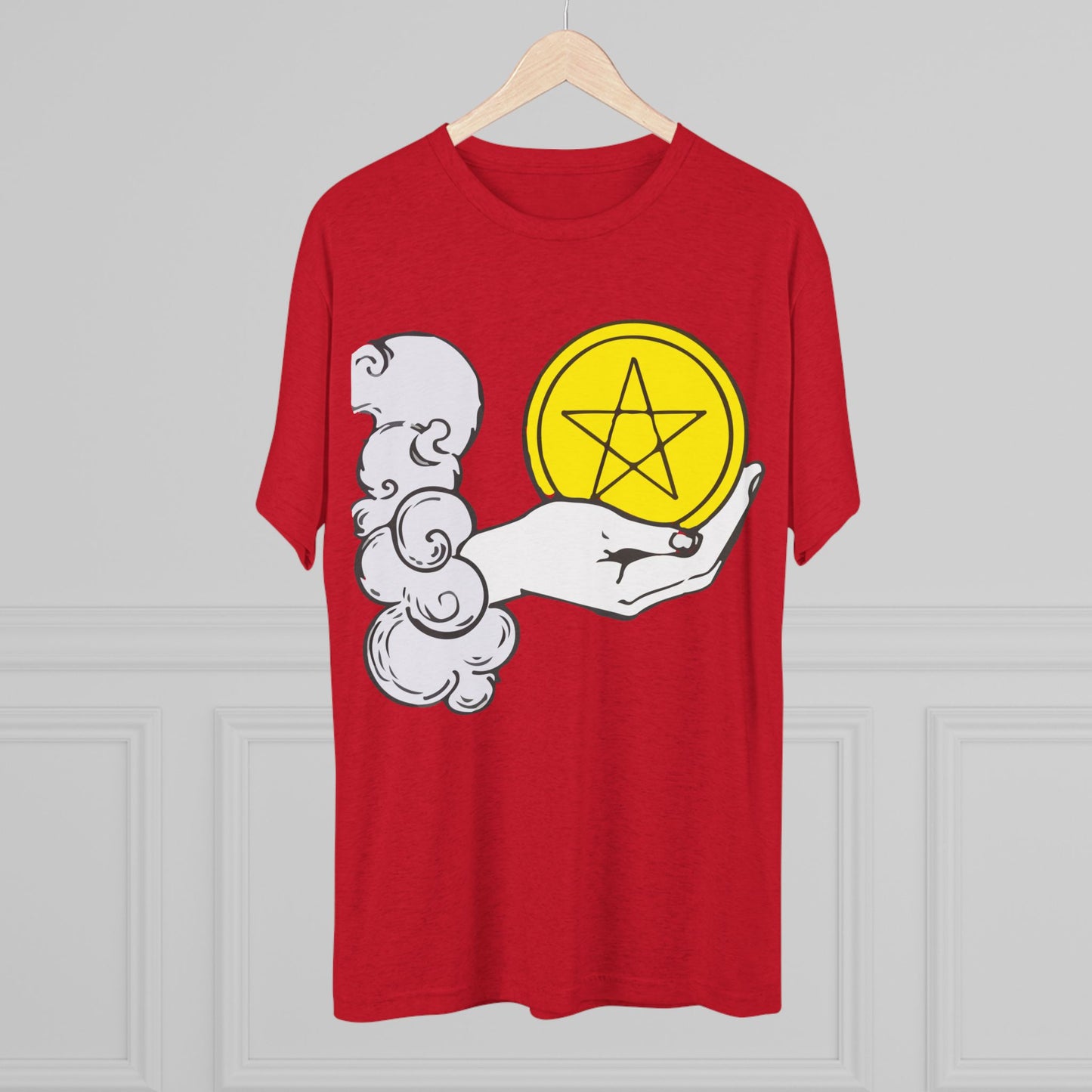 Ace of Pentacles - Unisex Tri-Blend Crew Tee
