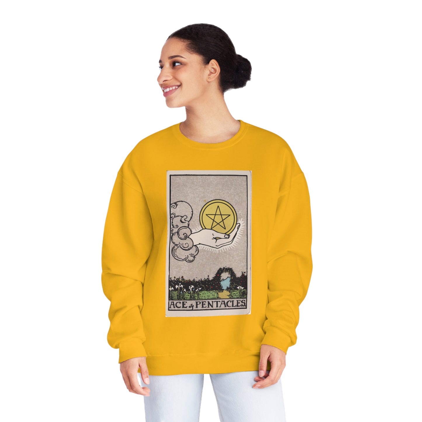 Ace of Pentacles - Crewneck Sweatshirt
