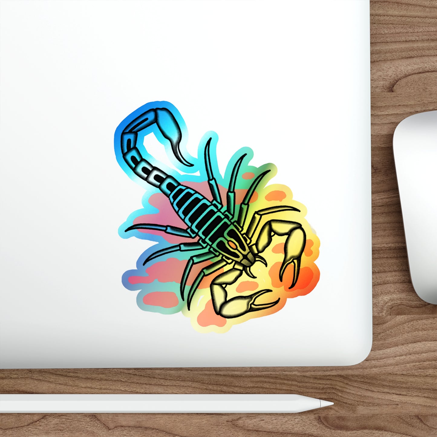 Scorpion 555 - Holographic Die-cut Stickers