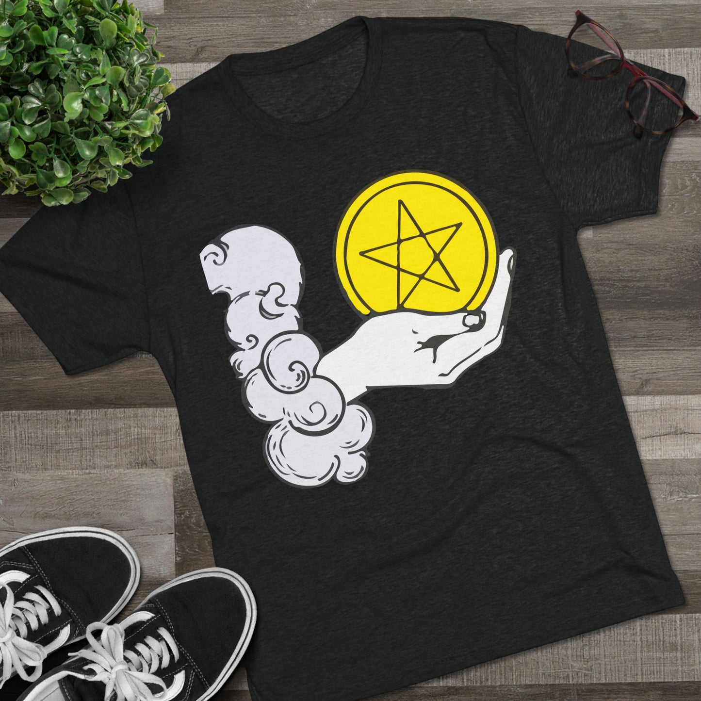 Ace of Pentacles - Unisex Tri-Blend Crew Tee