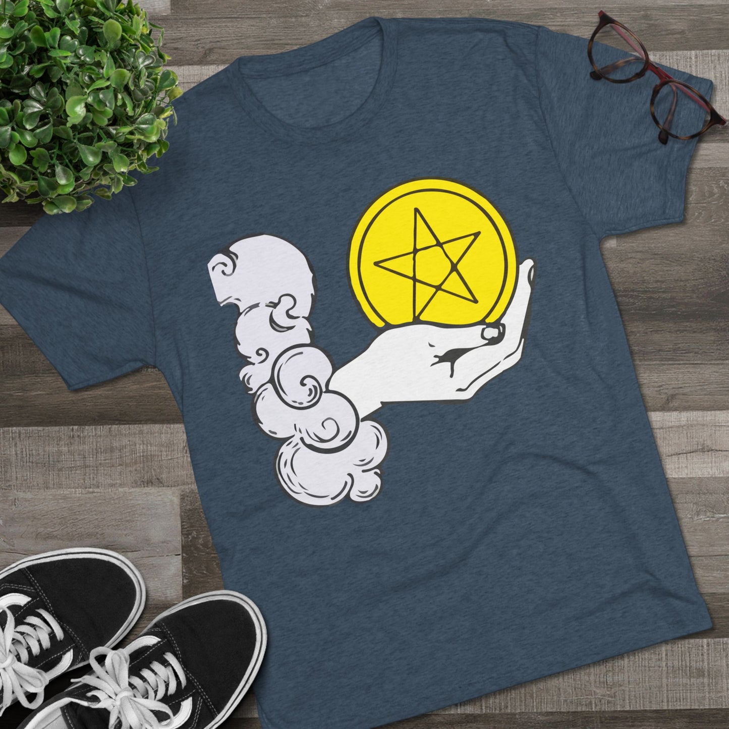 Ace of Pentacles - Unisex Tri-Blend Crew Tee