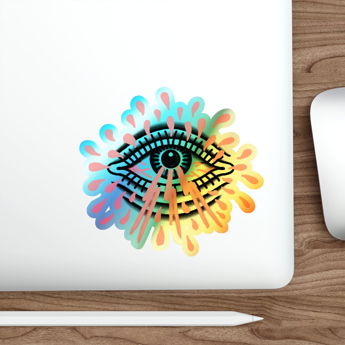Third Eye 555 - Holographic Die-cut Stickers