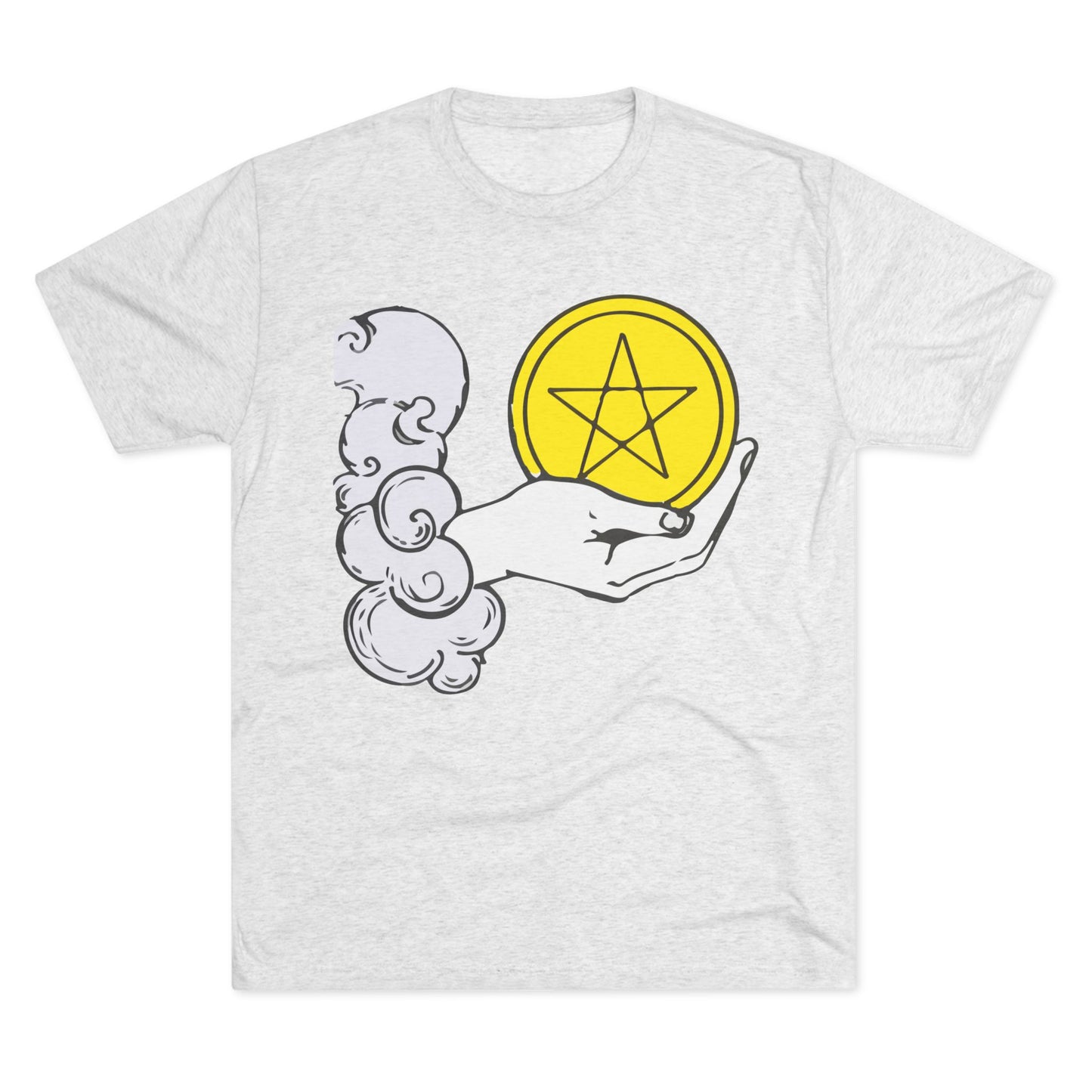 Ace of Pentacles - Unisex Tri-Blend Crew Tee