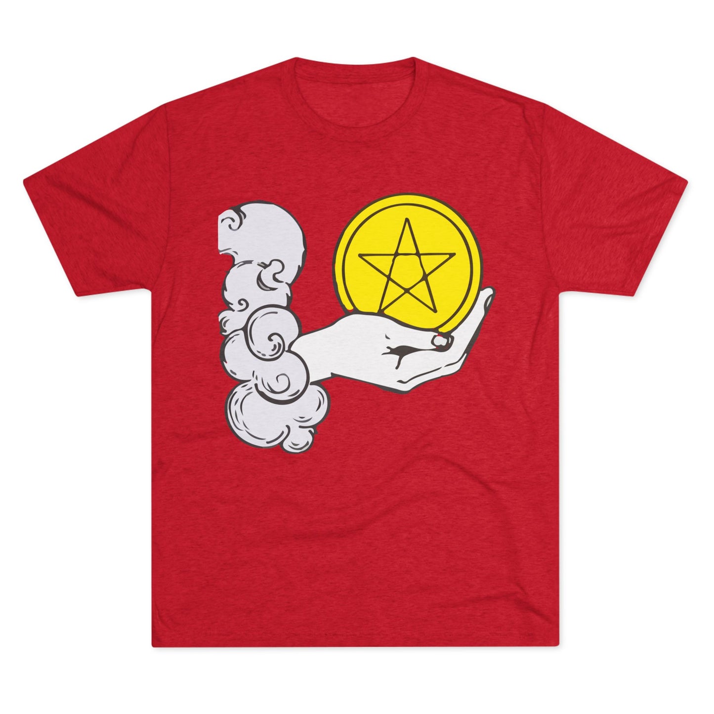 Ace of Pentacles - Unisex Tri-Blend Crew Tee