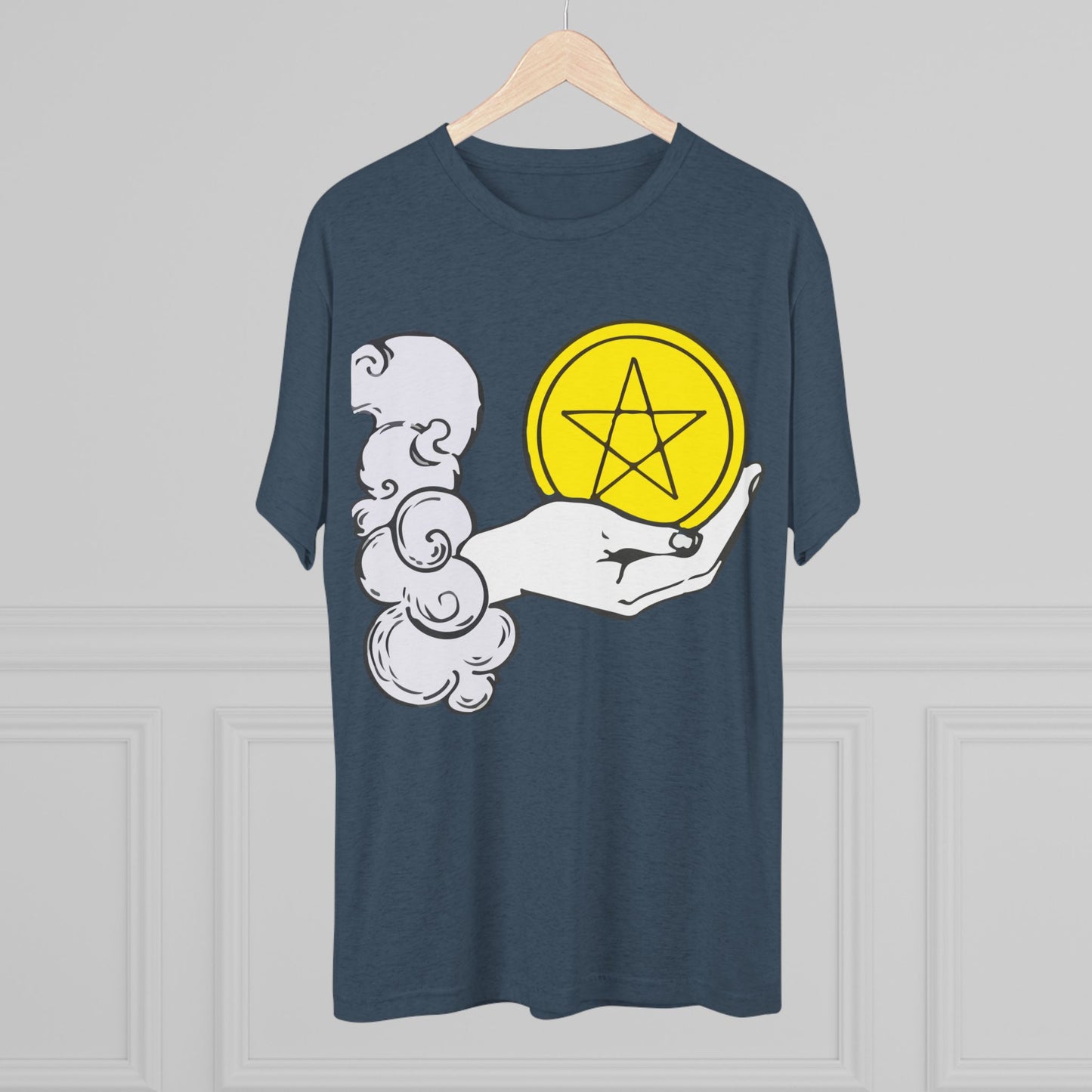 Ace of Pentacles - Unisex Tri-Blend Crew Tee