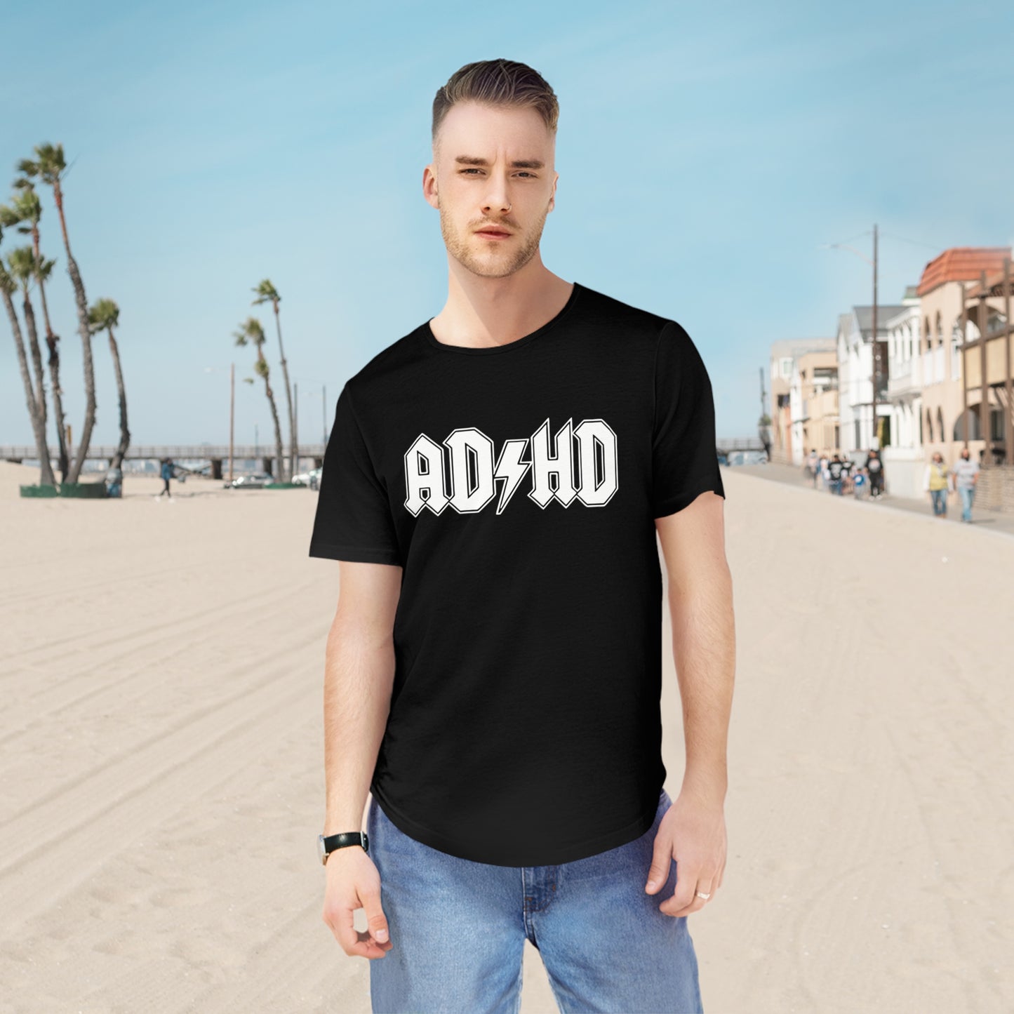 Men's Jersey Curved Hem Tee