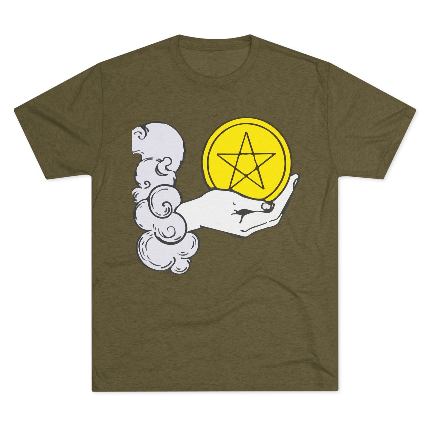 Ace of Pentacles - Unisex Tri-Blend Crew Tee