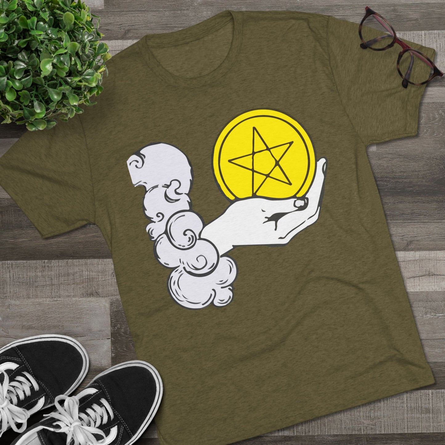 Ace of Pentacles - Unisex Tri-Blend Crew Tee