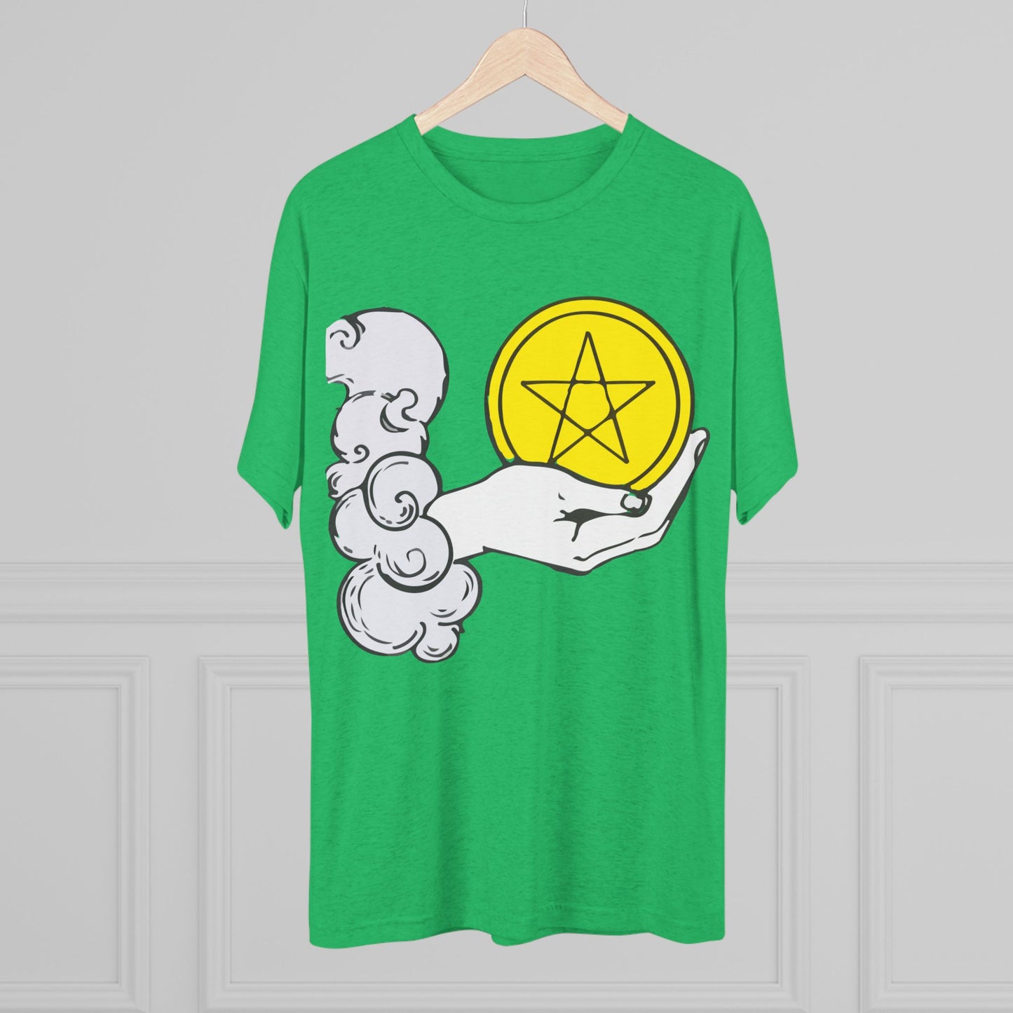 Ace of Pentacles - Unisex Tri-Blend Crew Tee
