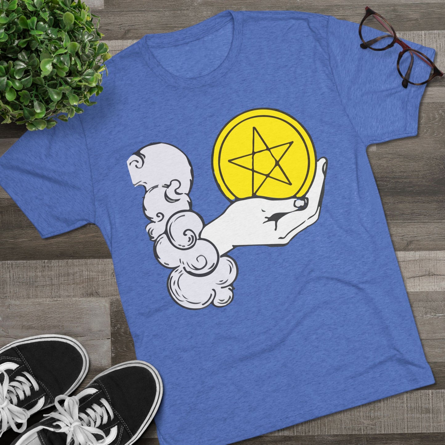 Ace of Pentacles - Unisex Tri-Blend Crew Tee
