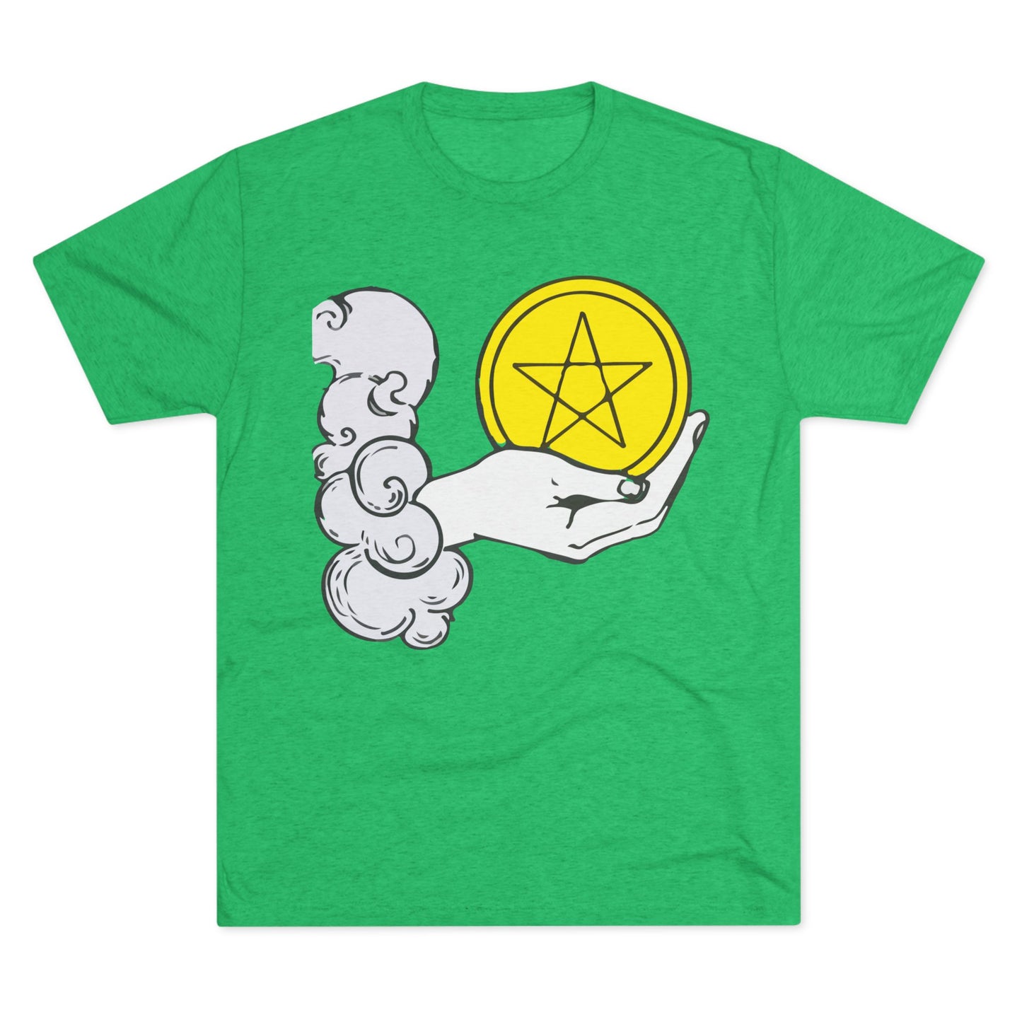 Ace of Pentacles - Unisex Tri-Blend Crew Tee