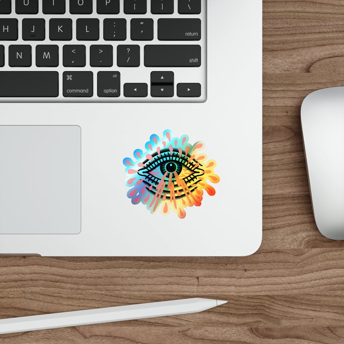 Third Eye 555 - Holographic Die-cut Stickers