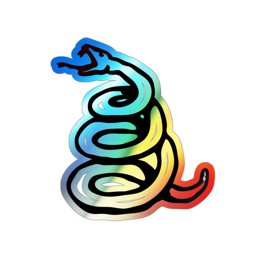 Snek - Holographic Die-cut Stickers